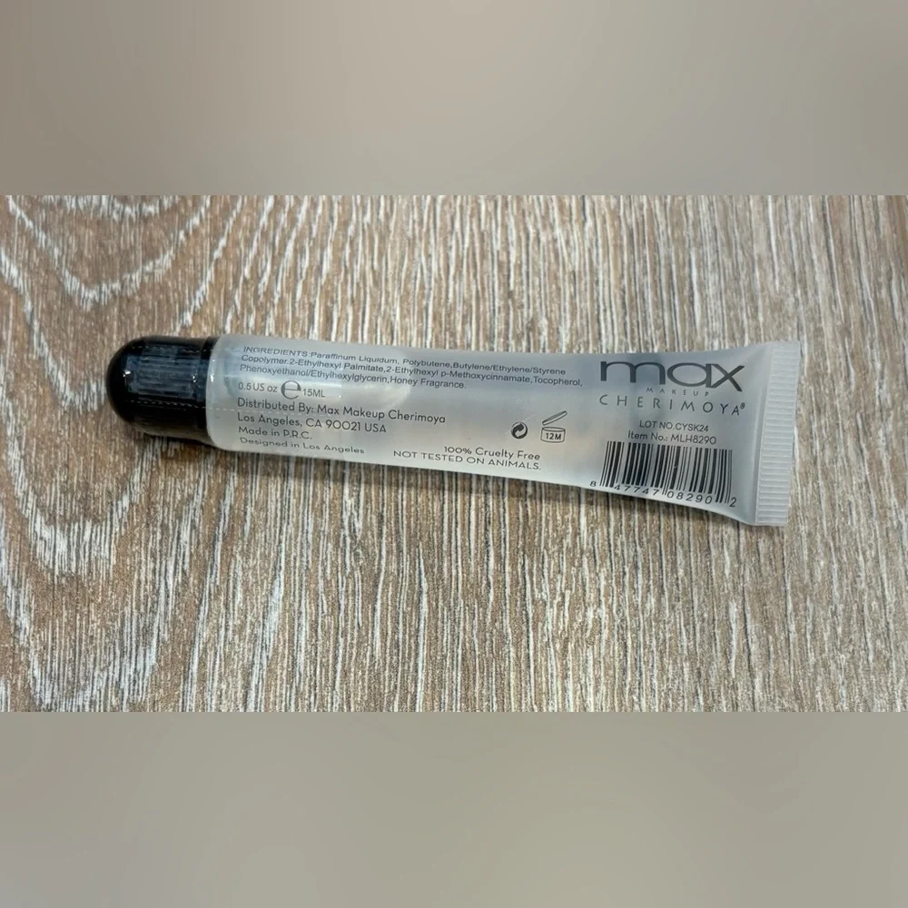 New! Max Cherimoya Honey Clear Lip Gloss